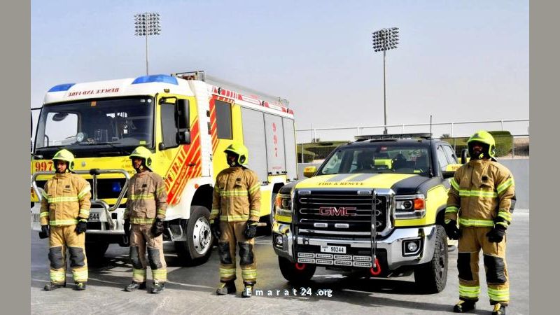 الدفاع المدني بدبي يسيطر على حريق في مستودعات أم الرمول