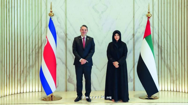 لقاء لطيفة بنت محمد ووزير الثقافة الشبابية في كوستاريكا يشعل الحوار لقاء لطيفة بنت محمد ووزير الثقافة الشبابية في كوستاريكا يشعل الحوار