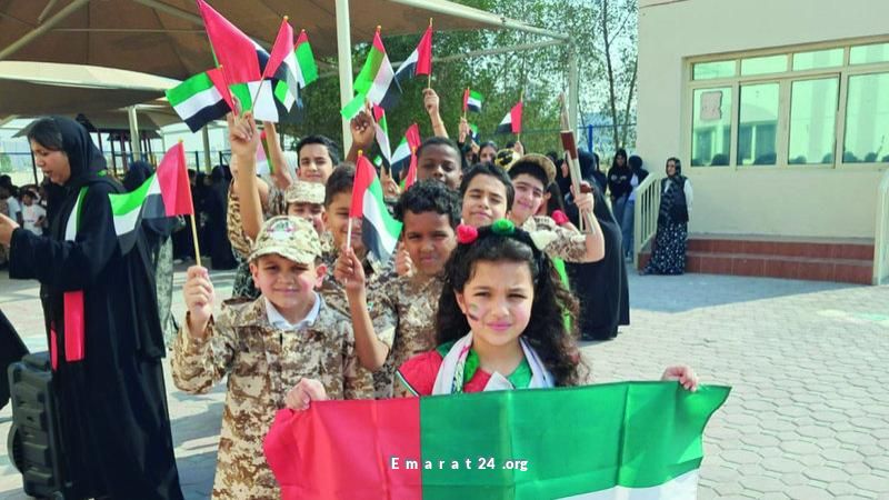 أعلام الإمارات ترفرف في سماء المدارس احتفاءً بيوم العلم