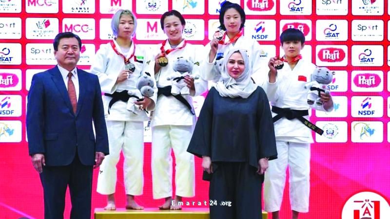 بشيرات تحصد فضية آسيا للجودو وتهديها للإمارات