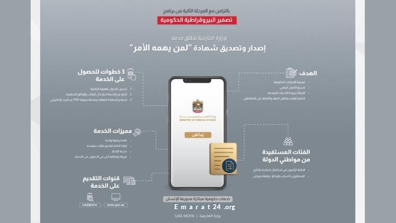 الخارجية تطلق خدمة إصدار وتصديق الشهادات إلكترونياً للمستفيدين