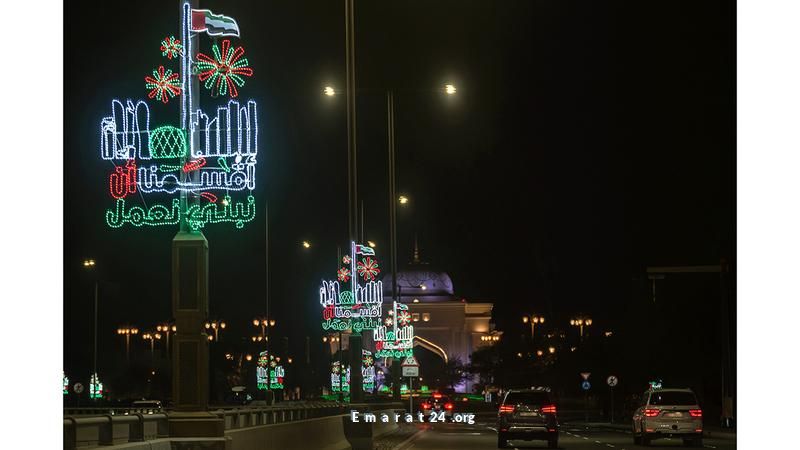 احتفالات الإمارات بالعيد الوطني الـ 54 تبهر العالم