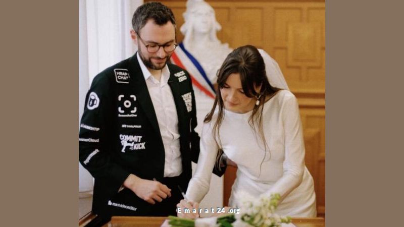 فرنسي يحول فستان زفافه إلى لوحة إعلانية لتغطية التكاليف فرنسي يحول فستان زفافه إلى لوحة إعلانية لتغطية التكاليف