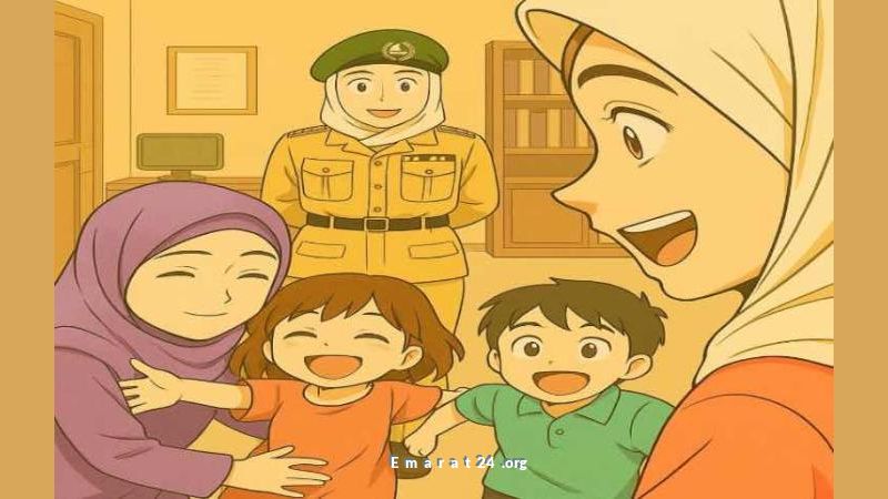 شرطة دبي تحتفل بنزيلة مع أطفالها في زيارة مؤثرة شرطة دبي تحتفل بنزيلة مع أطفالها في زيارة مؤثرة