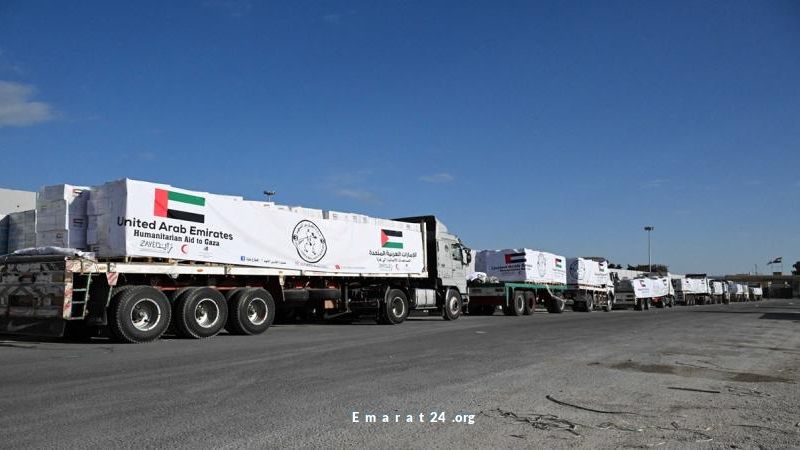 الإمارات تسير 250 قافلة مساعدات لغزة ضمن الفارس الشهم 3