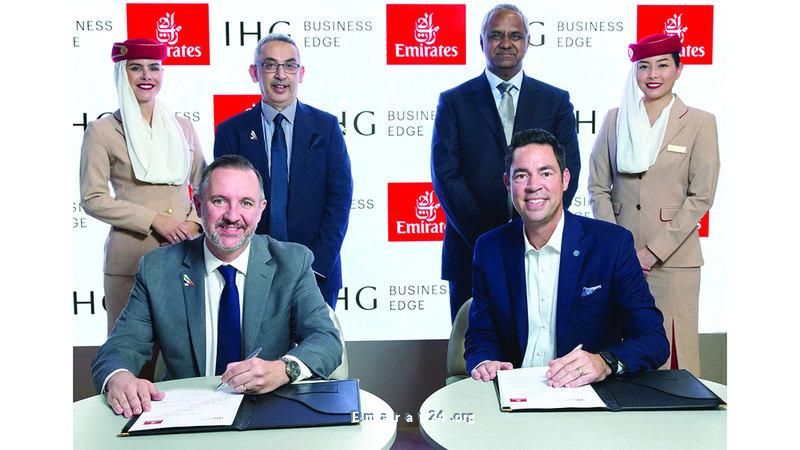 «طيران الإمارات» وIHG ترسمان خططًا جديدة لدعم الشركات الصغيرة «طيران الإمارات» وIHG ترسمان خططًا جديدة لدعم الشركات الصغيرة