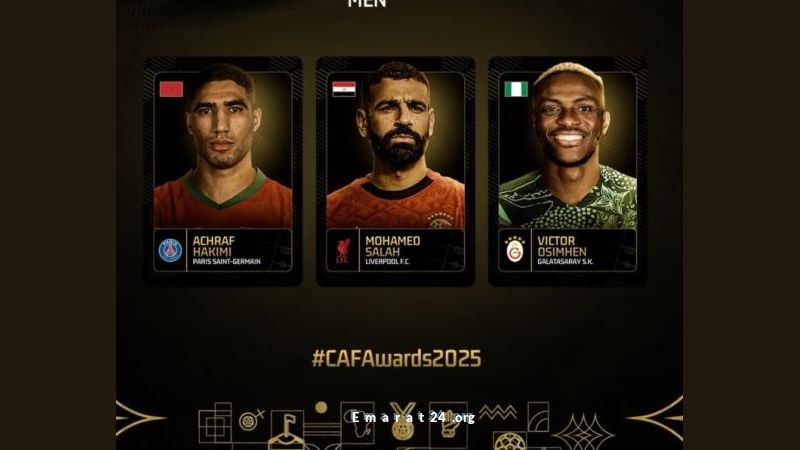 صلاح وحكيمي يتحديان أوسيمين على الكرة الذهبية الأفريقية