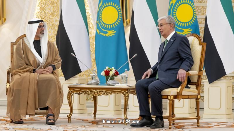 تعزيز التعاون بين الإمارات وكازاخستان في لقاء ولي عهد أبوظبي والرئيس الكازاخي تعزيز التعاون بين الإمارات وكازاخستان في لقاء ولي عهد أبوظبي والرئيس الكازاخي