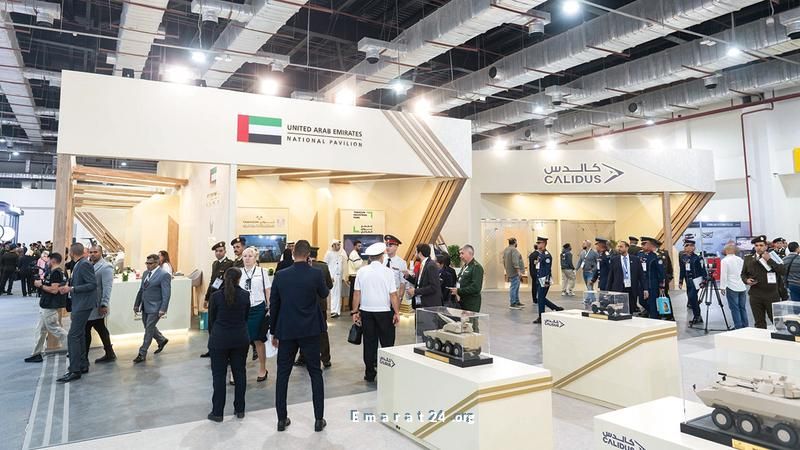 اهتمام عالمي بجناح الإمارات في معرض الدفاع المصري