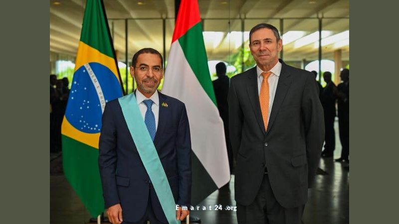 البرازيل تكرم سفير الإمارات بأرفع وسام برازيلي