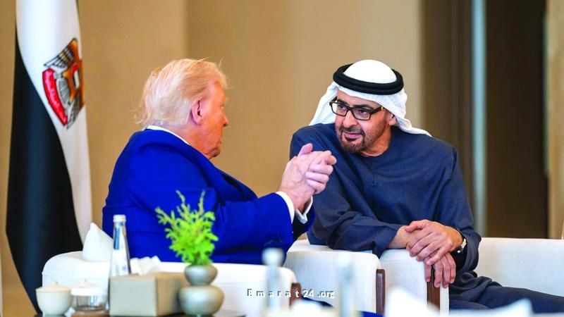 رئيسا الدولة الأميركي يحضران تدشين المرحلة الأولى لمجمع الذكاء الاصطناعي بأبوظبي رئيسا الدولة الأميركي يحضران تدشين المرحلة الأولى لمجمع الذكاء الاصطناعي بأبوظبي