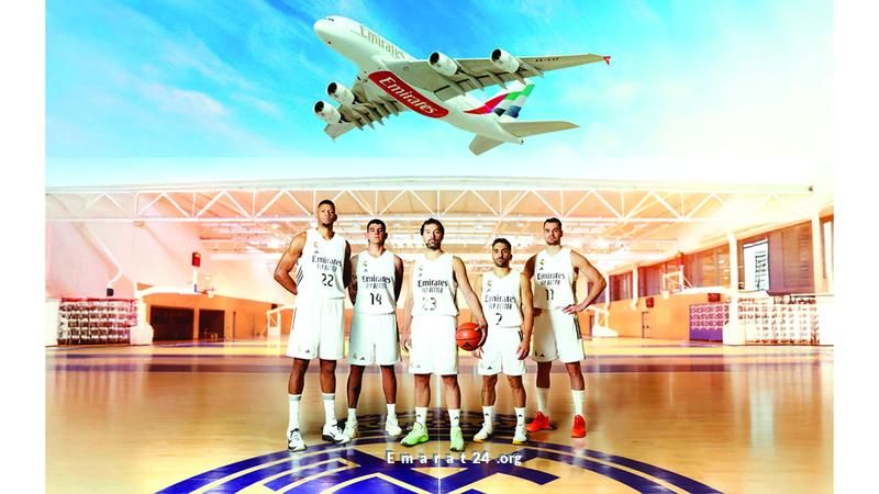 طيران الإمارات تدعم ريال مدريد في عالم كرة السلة