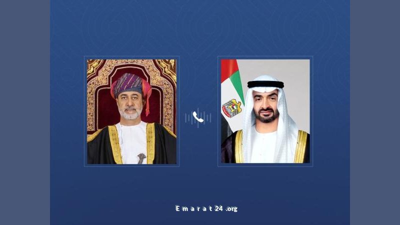 رئيس الدولة وسلطان عمان يناقشان تعزيز العلاقات وتطورات الأوضاع بالشرق الأوسط هاتفياً