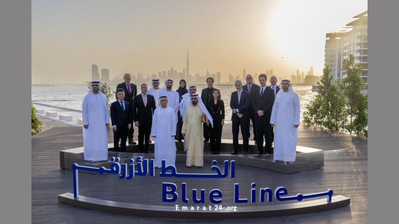 محمد بن راشد يطلق أولى محطات الخط الأزرق لمترو دبي محمد بن راشد يطلق أولى محطات الخط الأزرق لمترو دبي
