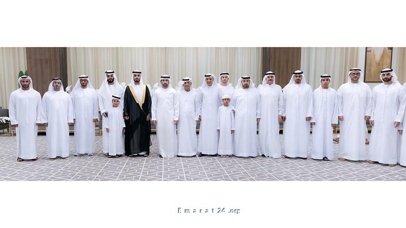 حمدان بن محمد يشارك في أفراح عبدالغفار حسين والمري