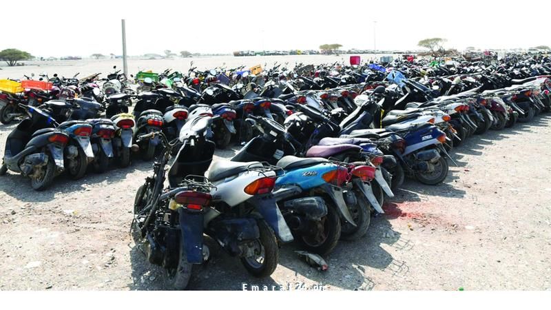 شرطة رأس الخيمة تصادر 491 دراجة نارية وكهربائية غير قانونية شرطة رأس الخيمة تصادر 491 دراجة نارية وكهربائية غير قانونية
