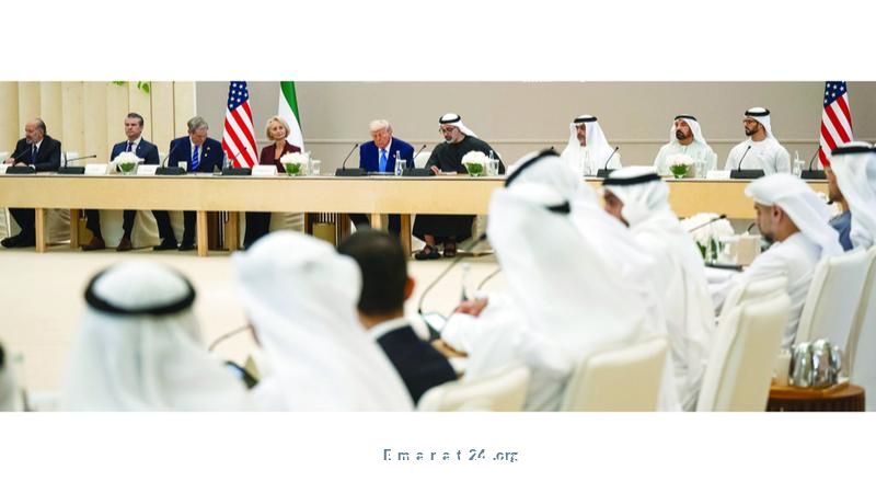 خالد بن محمد وترامب يشاركان في حوار الأعمال بين الإمارات وأميركا خالد بن محمد وترامب يشاركان في حوار الأعمال بين الإمارات وأميركا