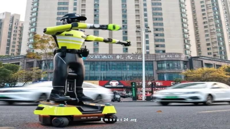 الصين تبدأ تجربة أول روبوت لفك الازدحامات المرورية في شوارعها