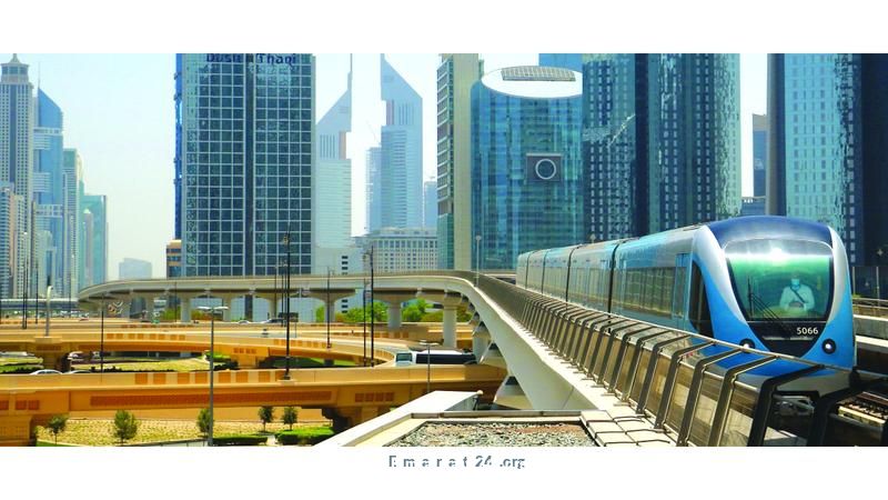 تغيير مسار مترو دبي وقت الذروة بين سنتربوينت والفردان للصرافة