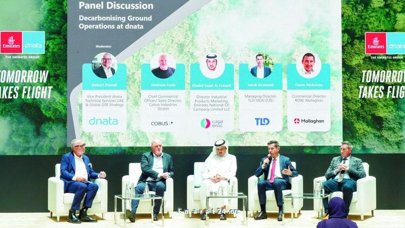 الإمارات تسلط الضوء على مبادرات الاستدامة في الطيران الإمارات تسلط الضوء على مبادرات الاستدامة في الطيران