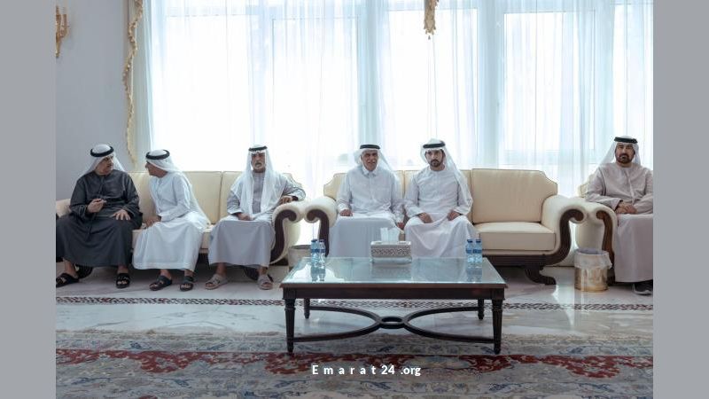 حمدان بن محمد يعزي بوفاة محمد إبراهيم عبيدالله