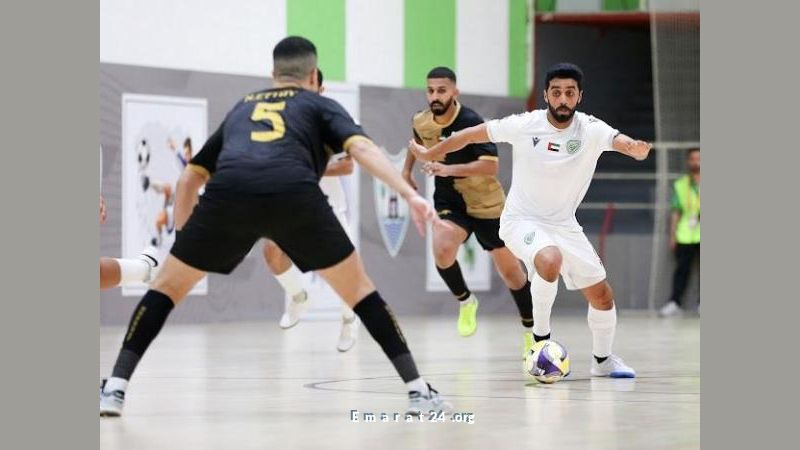 انتصار دبا الحصن على خورفكان في دوري كرة الصالات