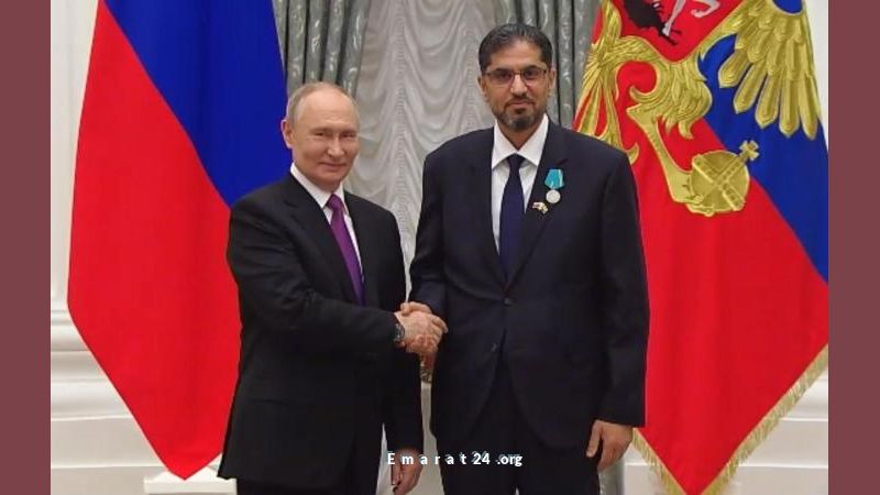 بوتين يمنح سفير الإمارات وسام بوشكين تقديراً للدور الثقافي
