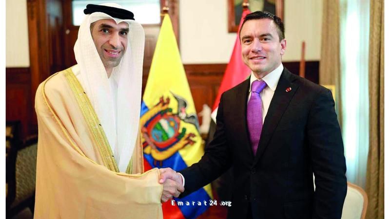 ثاني الزيودي يمثل رئيس الدولة في حفل تنصيب رئيس الإكوادور الجديد