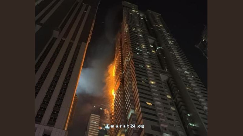 حريق في مبنى بالمارينا ودفاع مدني دبي يتدخل بسرعة حريق في مبنى بالمارينا ودفاع مدني دبي يتدخل بسرعة