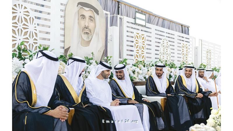 منصور بن محمد يشارك في احتفالات الفلاسي بالفرح والسعادة