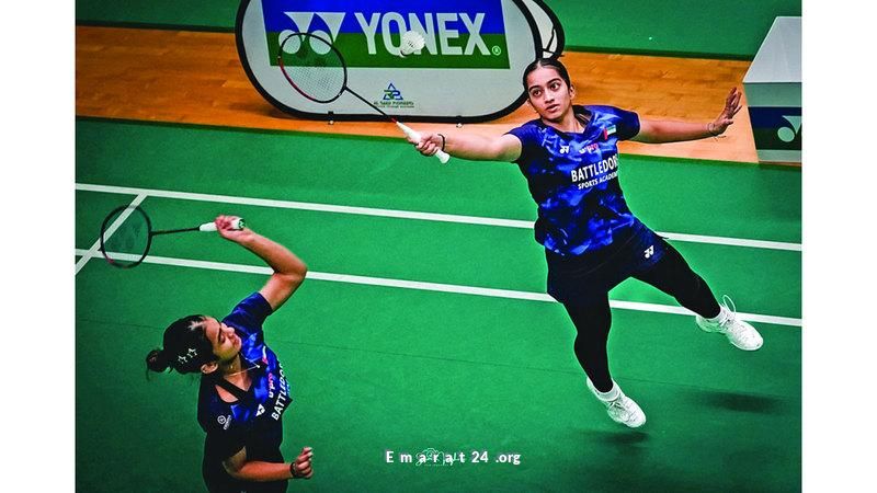 تابيا وميشا يرفعان علم الإمارات في بطولة العالم للريشة الطائرة