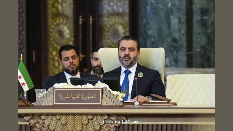 وزير الخارجية السوري يعبر عن امتنانه لدعم الإمارات للشعب السوري في قمة بغداد وزير الخارجية السوري يعبر عن امتنانه لدعم الإمارات للشعب السوري في قمة بغداد