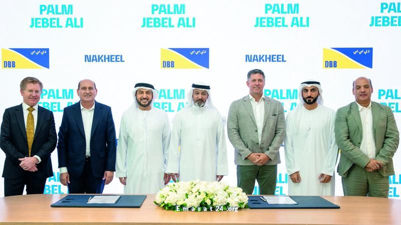 نخيل توقع ثلاث عقود جديدة لبناء مشروعات ضخمة في نخلة جبل علي نخيل توقع ثلاث عقود جديدة لبناء مشروعات ضخمة في نخلة جبل علي