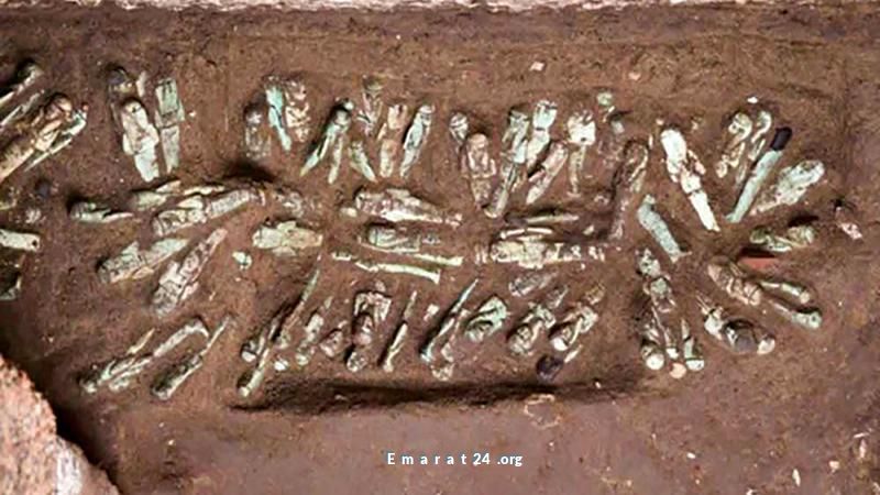 اكتشاف تماثيل جنائزية جديدة في مقبرة ملكية بدلتا النيل