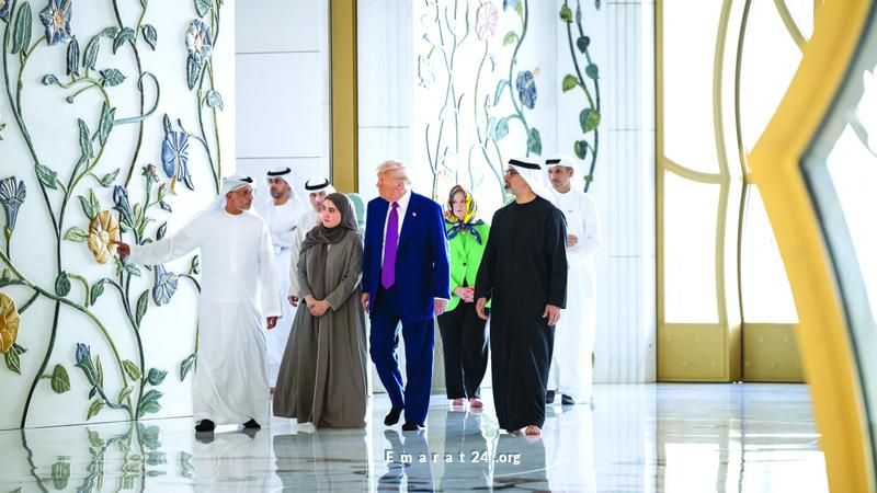 زيارة تاريخية للرئيس الأميركي إلى جامع الشيخ زايد الكبير بأبوظبي زيارة تاريخية للرئيس الأميركي إلى جامع الشيخ زايد الكبير بأبوظبي