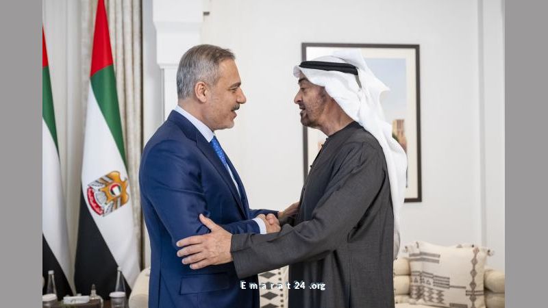 رئيس الدولة ووزير الخارجية التركي يناقشان تعزيز العلاقات وتطورات المنطقة رئيس الدولة ووزير الخارجية التركي يناقشان تعزيز العلاقات وتطورات المنطقة