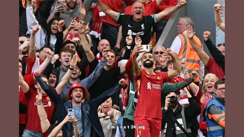 محمد صلاح يوجه رسالة مؤثرة لجماهير ليفربول بعد الفوز التاريخي بالدوري الإنجليزي محمد صلاح يوجه رسالة مؤثرة لجماهير ليفربول بعد الفوز التاريخي بالدوري الإنجليزي