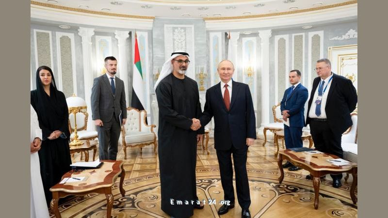 لقاء تاريخي بين ولي عهد أبوظبي والرئيس الروسي في مينسك لقاء تاريخي بين ولي عهد أبوظبي والرئيس الروسي في مينسك