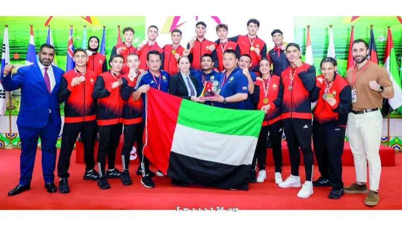 منتخب الإمارات يتألق بصدارة الميداليات في بطولة آسيا مواي تاي منتخب الإمارات يتألق بصدارة الميداليات في بطولة آسيا مواي تاي