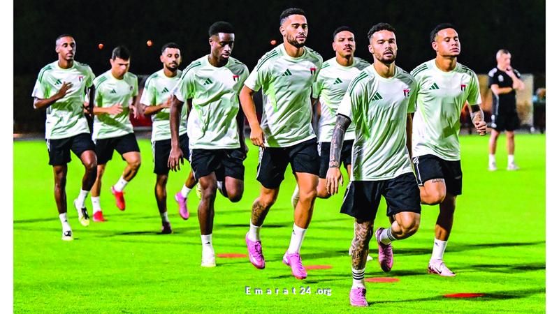 المنتخب ينهي تحضيراته بروح معنوية مرتفعة قبل مواجهة قطر المنتخب ينهي تحضيراته بروح معنوية مرتفعة قبل مواجهة قطر