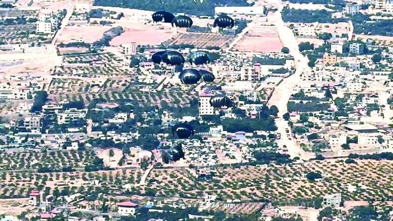 طيور الإنسانية الإماراتية تستمر بإرسال المساعدات لغزة