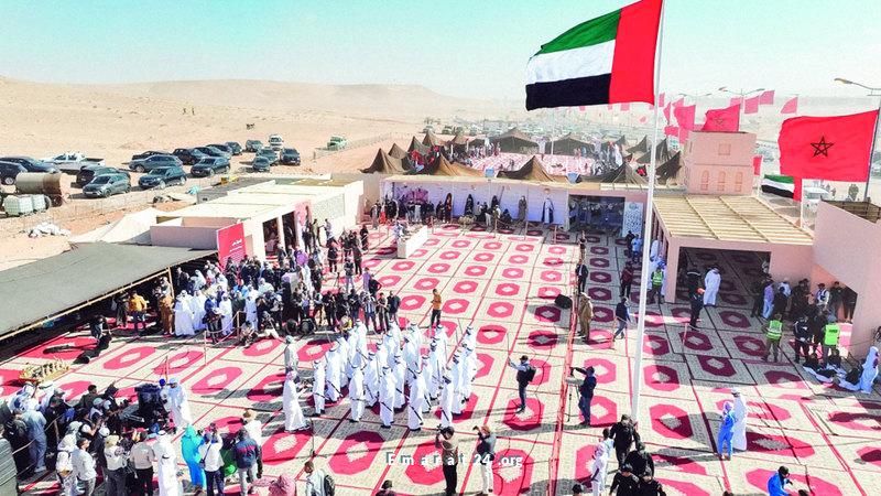 الإمارات تحتفي بتراثها الثقافي غير المادي في مهرجان طانطان الإمارات تحتفي بتراثها الثقافي غير المادي في مهرجان طانطان