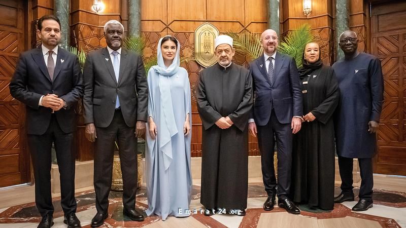 شيخ الأزهر يلتقي لجنة تحكيم جائزة زايد للأخوة الإنسانية