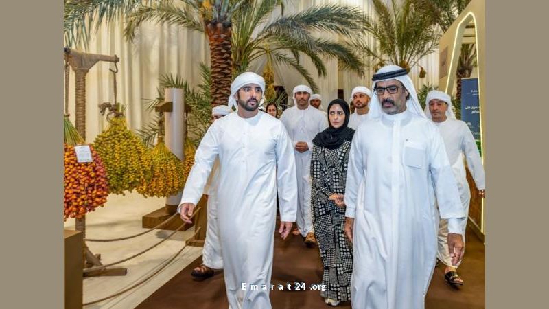 حمدان بن محمد يشهد فعاليات مهرجان الرطب في دبي