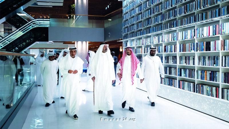 مشعل بن محمد يزور مكتبة محمد بن راشد لتعزيز الثقافة