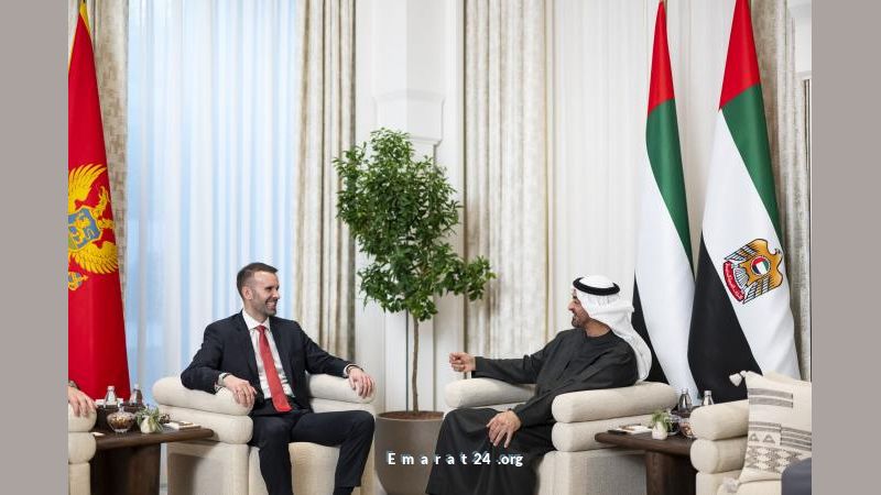 رئيس الدولة يبحث تعزيز العلاقات الثنائية مع رئيس وزراء مونتينغرو