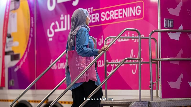 توعية بالسرطان وسط أجواء من المرح في القافلة الوردية