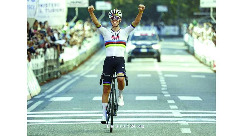 بوجاتشار يتصدر قوائم الأداء في فريق الإمارات للدراجات بوجاتشار يتصدر قوائم الأداء في فريق الإمارات للدراجات