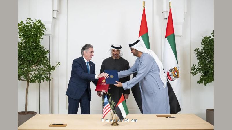 رئيس الدولة يناقش تعزيز التعاون مع رئيس مجلس الطاقة الأمريكي