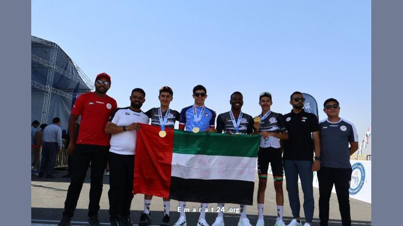 منتخب الإمارات يتصدر بطولة العرب للدراجات ويوسف أميري يحقق اللقبين
